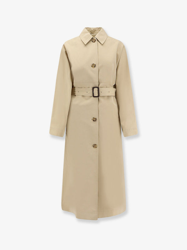Toteme Tumbled Cotton And Silk Trench Coat