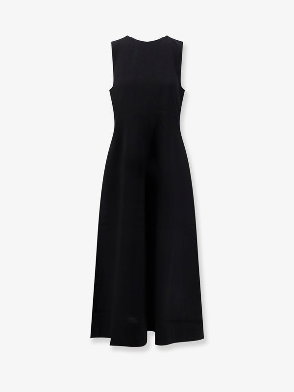 Toteme Woven Stripes Long Viscose Dress