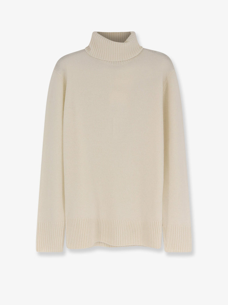 Toteme Toteme Jersey de cuello alto de cachemir blanco para mujer - World Class Fashion
