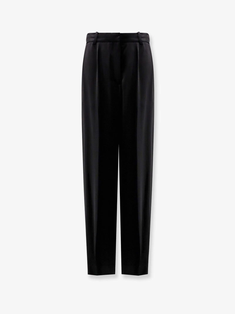 Toteme Toteme Satin Trousers Black Women - World Class Fashion