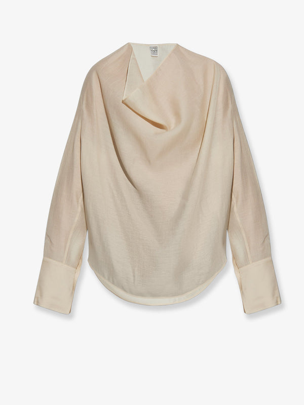 Toteme Lyocell And Linen Blend Shirt