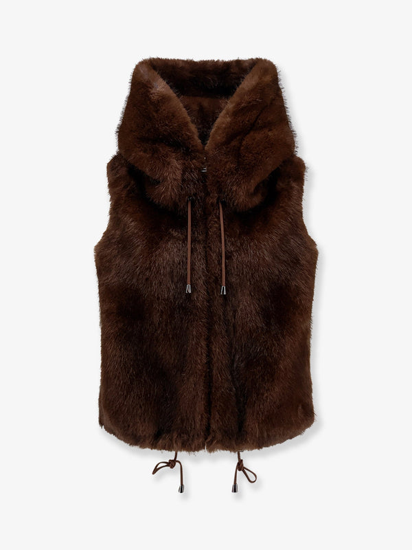 Valentini 1972 Sleeveless Faux Fur Jacket