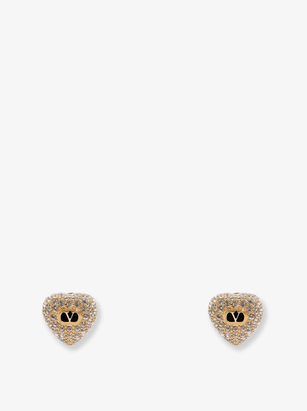 Valentino Garavani Coeur Royal Metal And Swarovski® Crystals Earrings