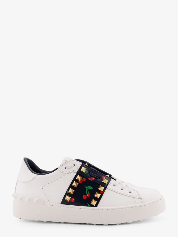 Valentino Garavani Rockstud Untitled Leather Low-Top Sneakers
