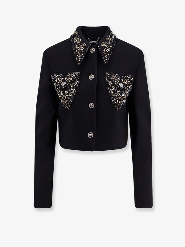 Versace Informal Light Weight Wool Crepe Blazer