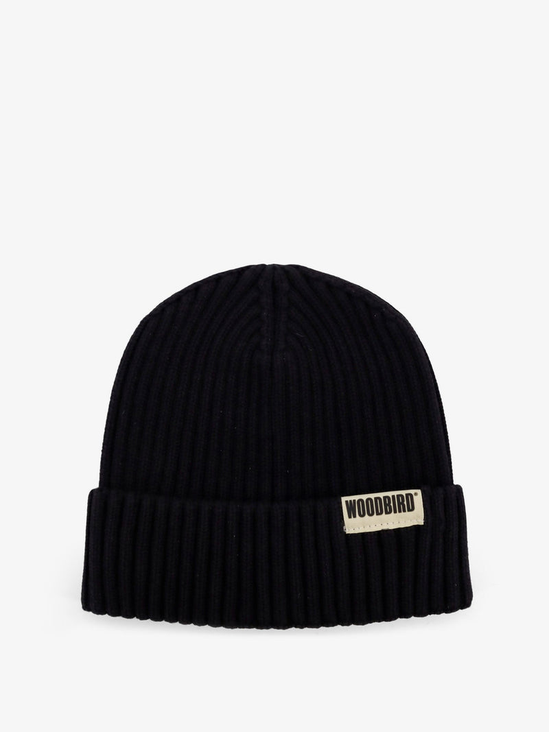 Woodbird Woodbird Wbyeti Cotton Beanie Hat Black - World Class Fashion