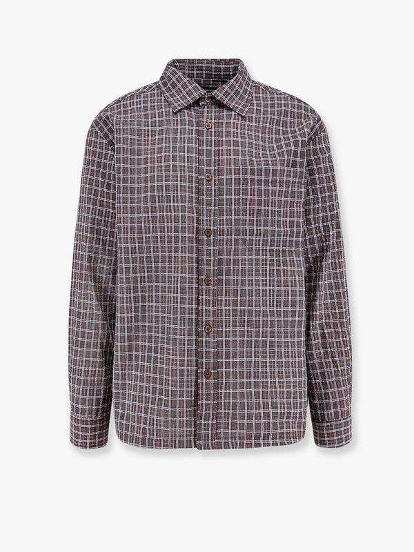 Woodbird Wbbuzo Chuck Cotton Blend Shirt With Check Print