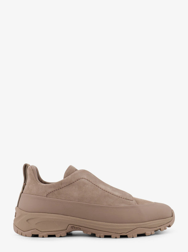 Zegna Triple Stitch Suede Low-Top Sneakers