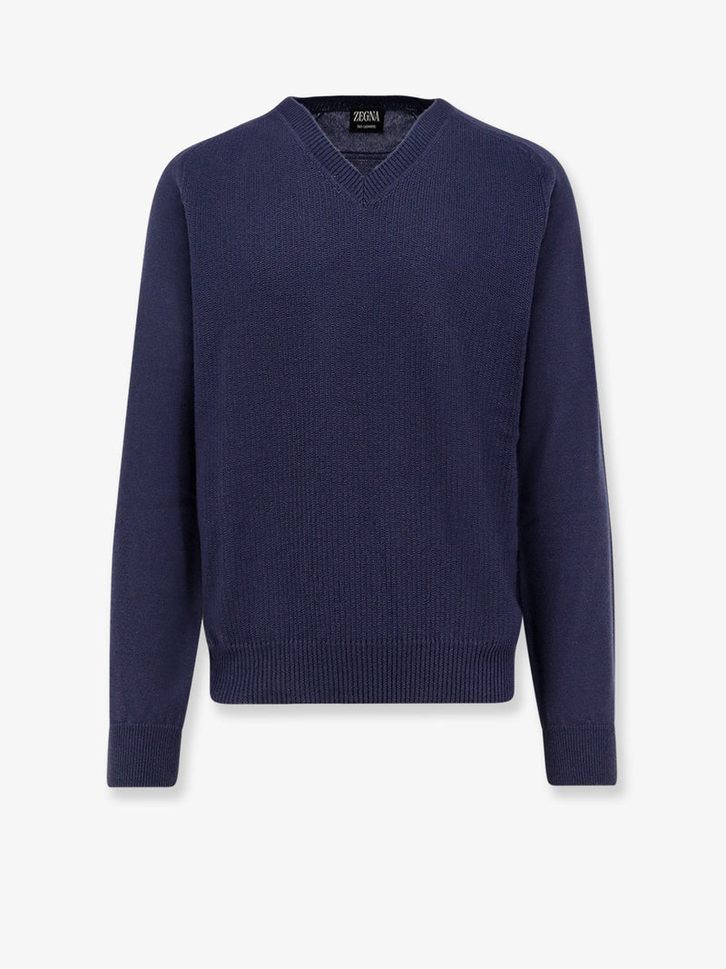 Zegna Zegna Cashmere Sweater Blue Men - World Class Fashion