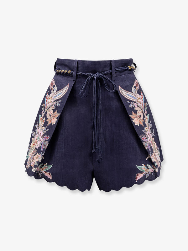 Zimmermann Rhiannon Tuck Linen Short
