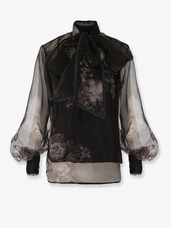 Zimmermann Hypnotic Pussybow Blouse Silk Shirt