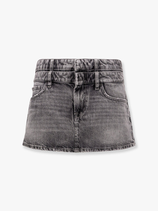 Celine denim mini skirt with used effect