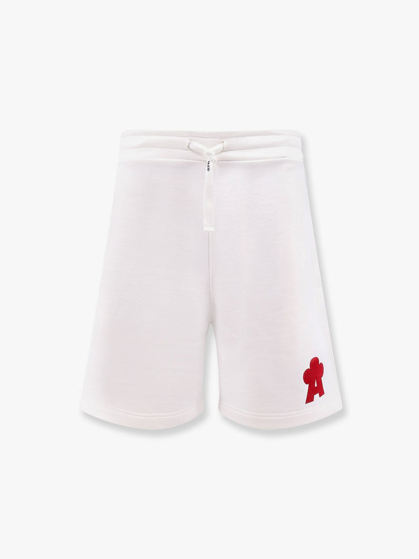 Cotton jogging bermuda shorts with logo detail