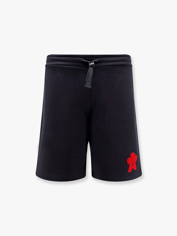 Cotton jogging bermuda shorts with logo detail