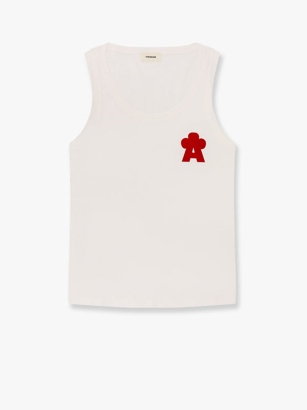 Ribbed cotton tank top