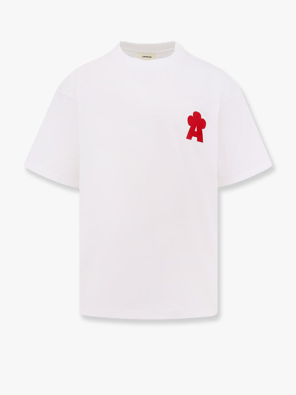 Cotton t-shirt with flocked logo detail
