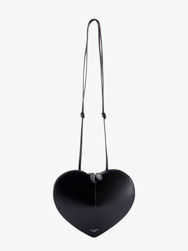 Le coeur leather shoulder bag with logo print