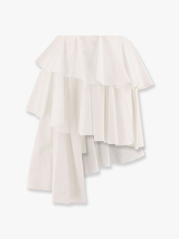 Spiral cotton popeline skirt