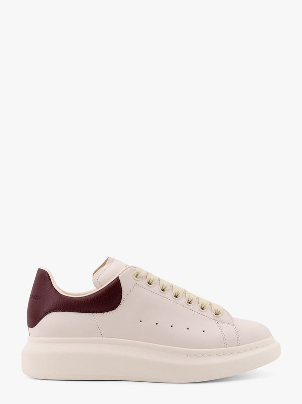 Alexander Mcqueen Oversize Leather Sneakers With Back Contrasting Patch