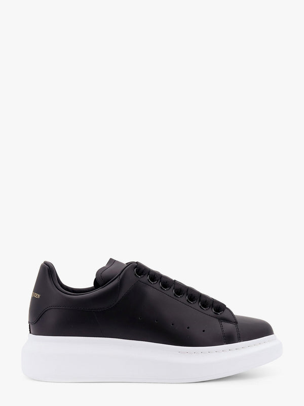 Alexander Mcqueen Larry Leather Sneakers With Logo Detail On The Back