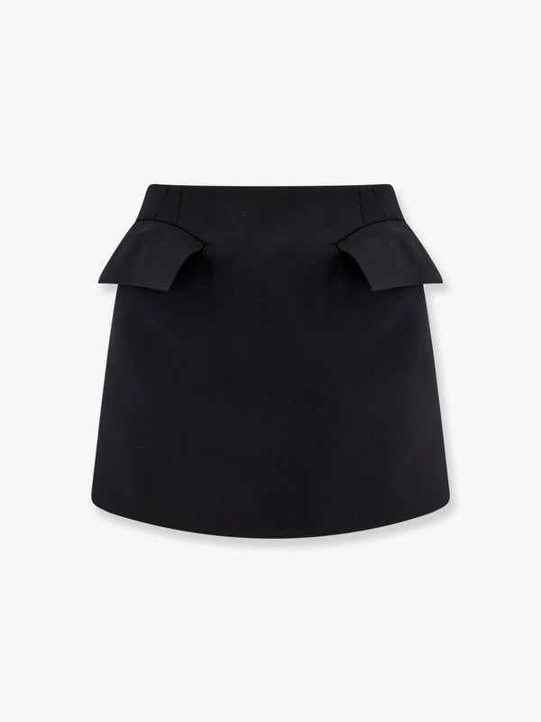 Alexander Mcqueen Mini Lenght Wool Skirt