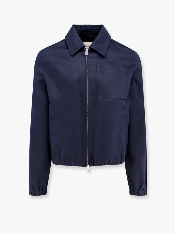 Cotton jacket with iconic embroidery