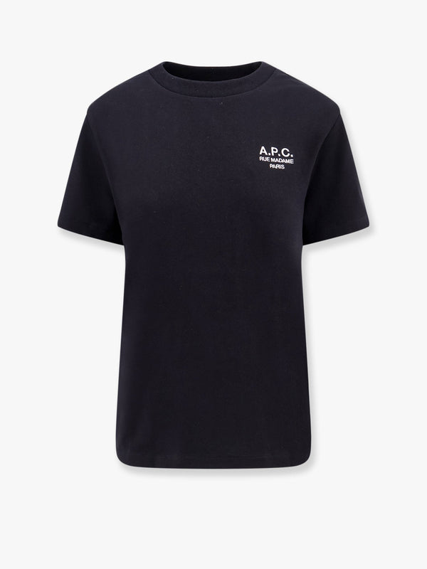 Apc Organic Cotton T-Shirt With Logo Embroidery