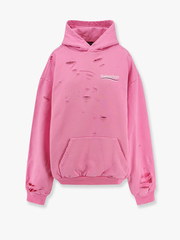 Balenciaga Destroyed Finish Cotton Sweatshirt