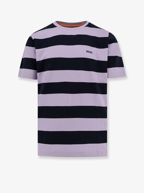 Boss Striped Cotton T-Shirt