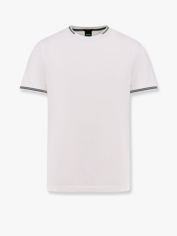 Stretch cotton T-shirt<BR/>