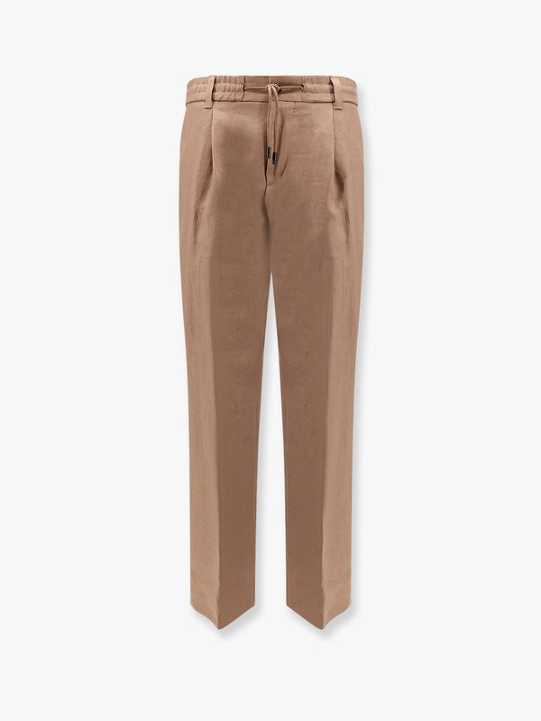 Relaxed fit linen trouser
