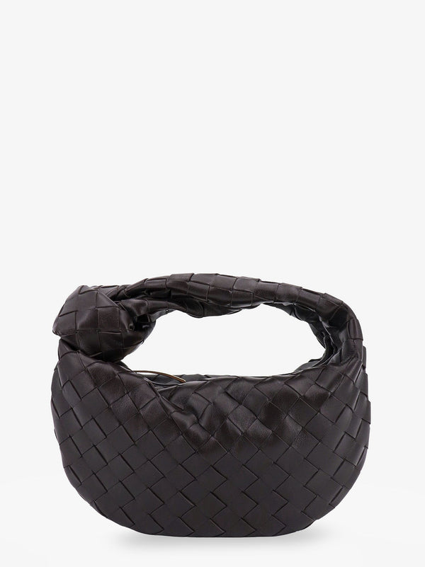 Bottega Veneta Mini Jodie Leather Handbag With Intrecciato Motif