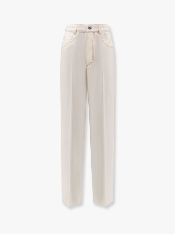 Bottega Veneta Wool Wide Leg Trouser