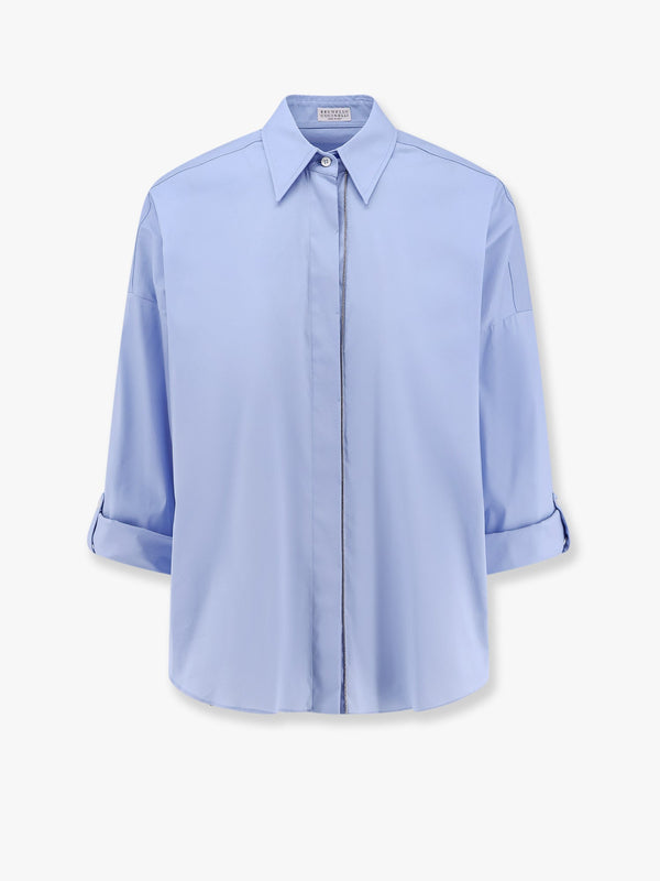 Cotton blend shirt with monili profile