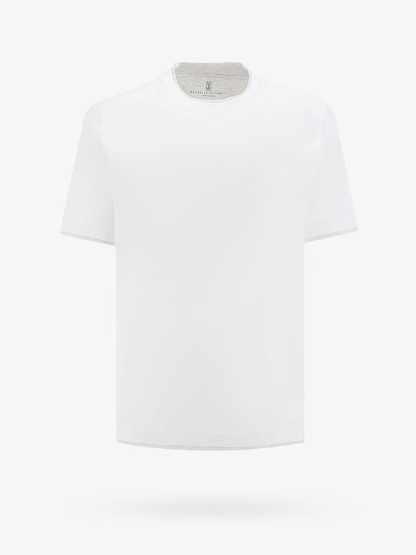 Cotton t-shirt with contrasting profiles