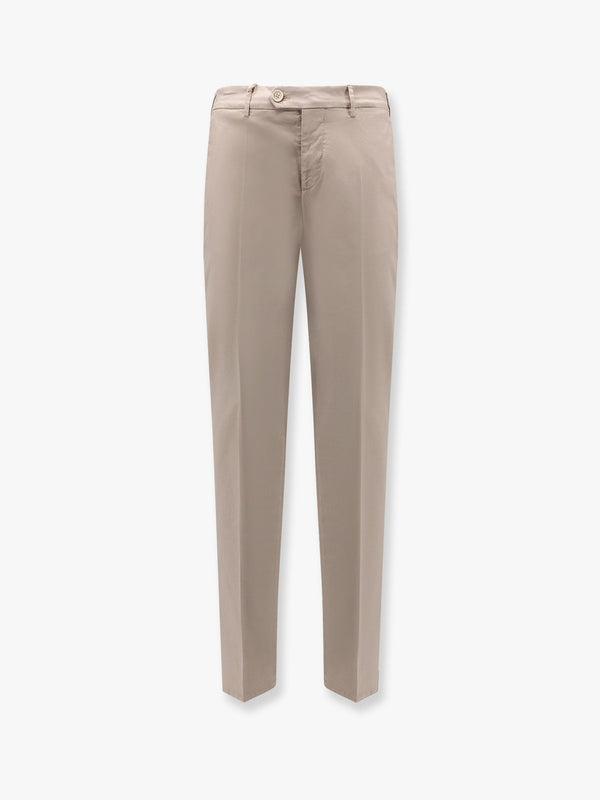 Stretch cotton trousers