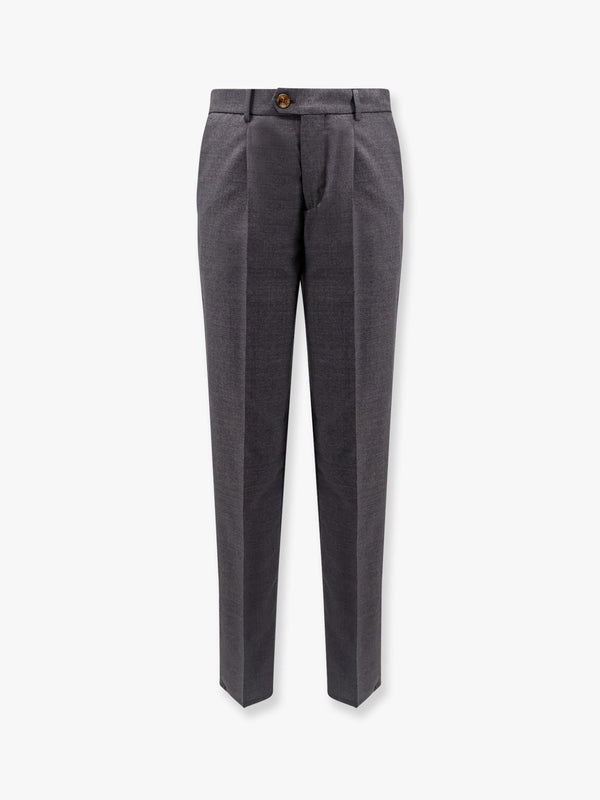 Virgin wool trousers with pinces