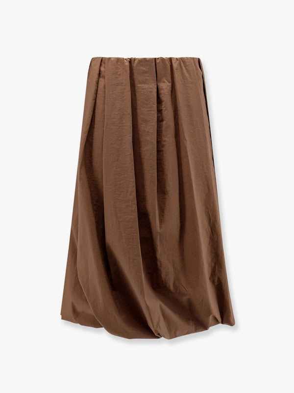 Ballon cotton blend skirt