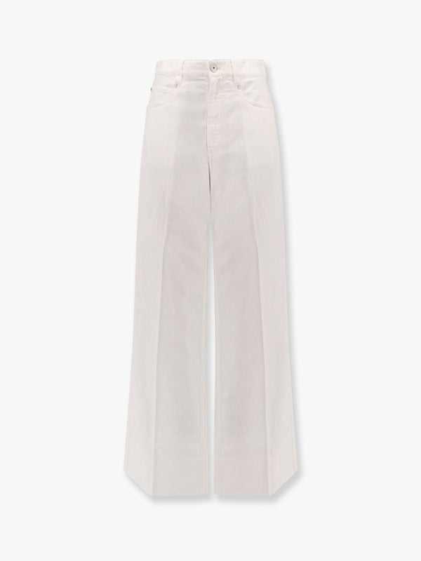 Cotton and linen trouser