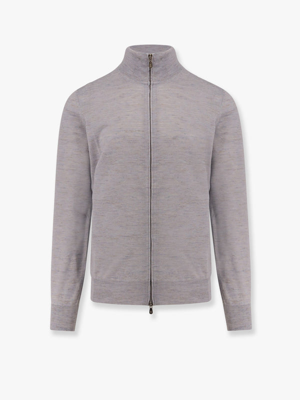 Cashmere, silk and linen cardigan