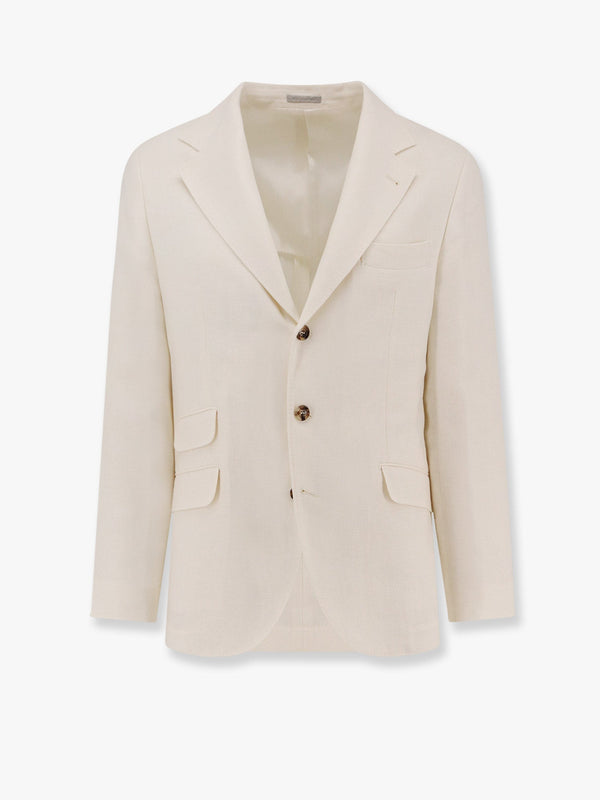 Linen, silk and wool blazer
