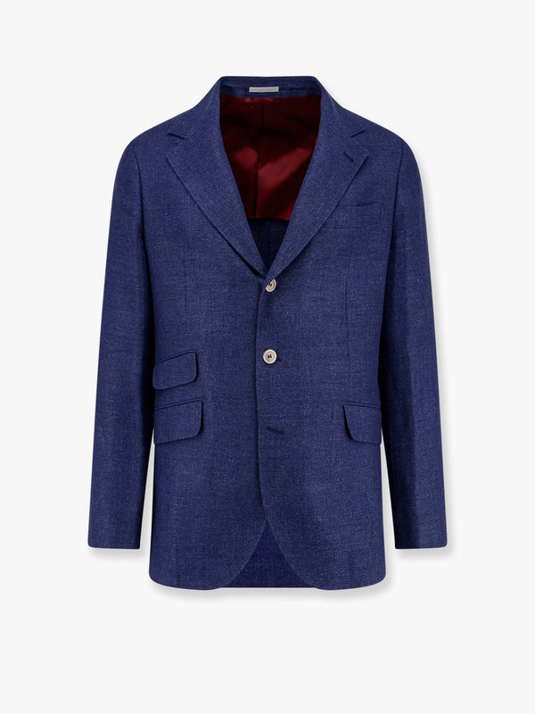 Linen, wool and silk blazer