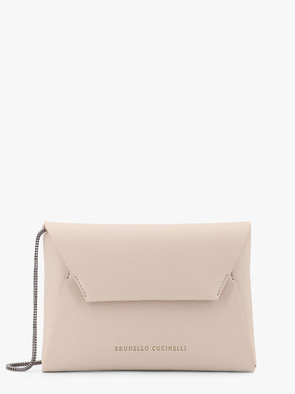 BC Duo leather clutch with Precious Chain