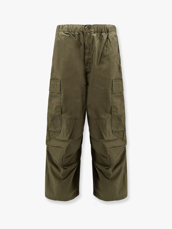 Cotton cargo trouser with back logo patch