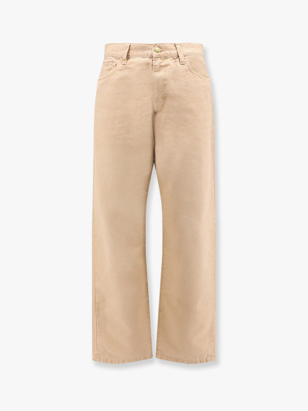 Organic cotton trouser with back logo patch