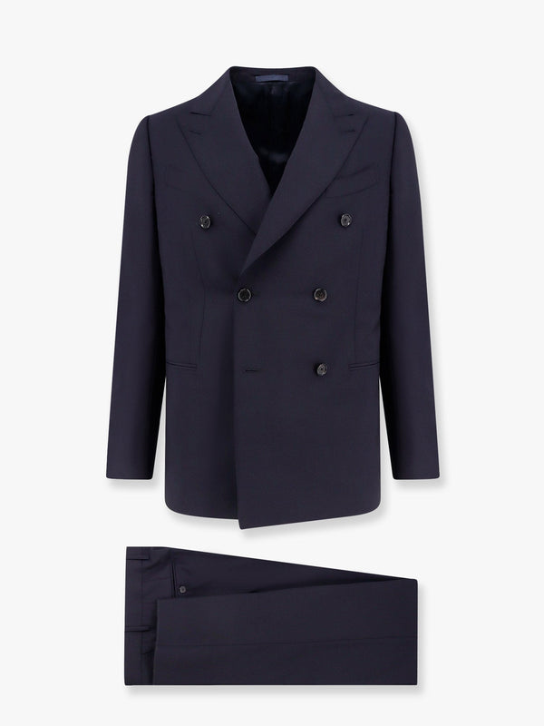 Norma double-breasted wool and mohair suit