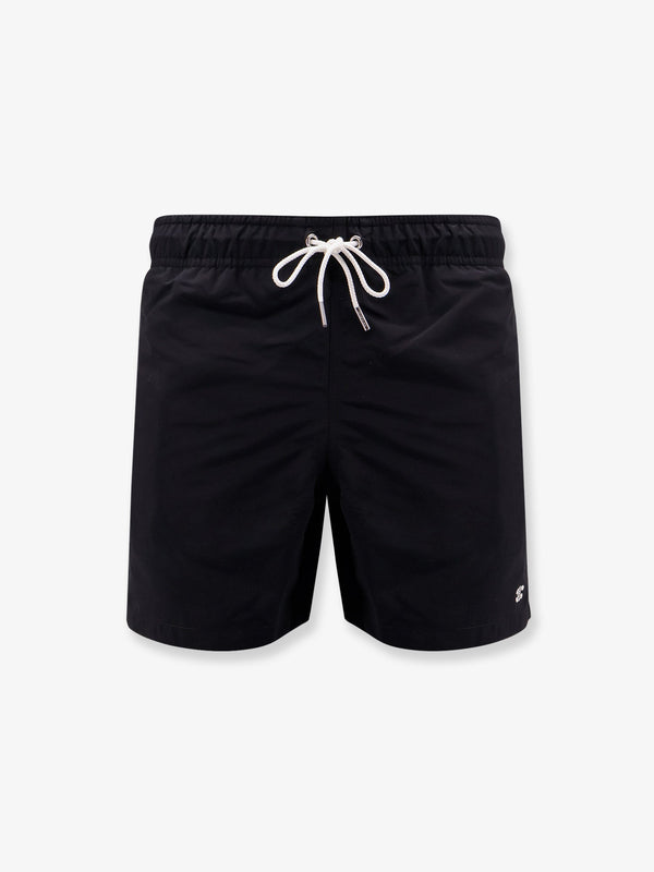 Nylon swim trunk with Triomphe logo embroidery