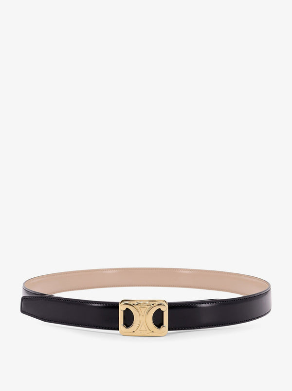 Triomphe reversible leather belt<BR/>