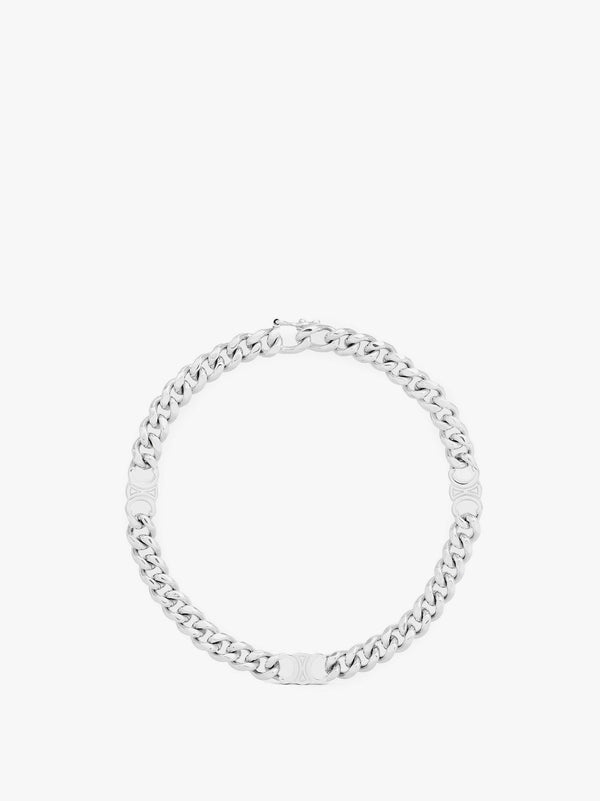 Gourmette brass bracelet