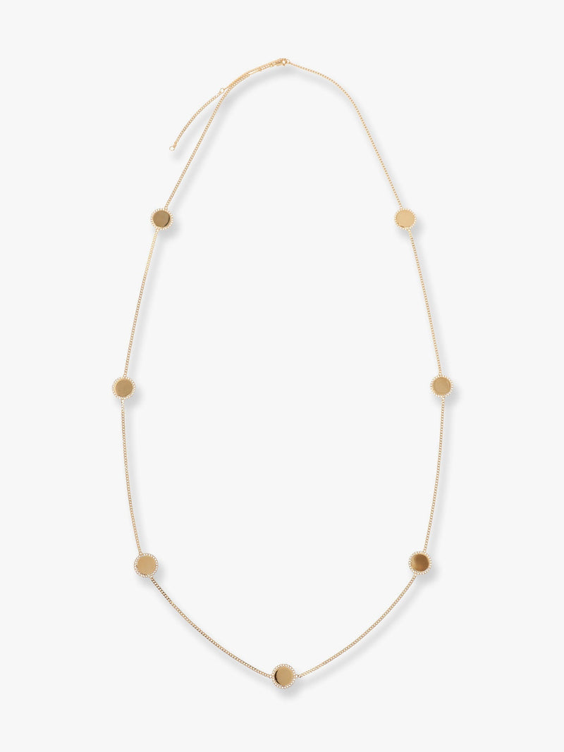 Celine Celine Medaille Sautoir Metal Necklace Gold - World Class Fashion